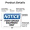 Signmission Food Contact Equipment Only, 18 in W x Rectangle, Plastic OS-2PACK-NS-P-1218-L-12818 - alternate 4